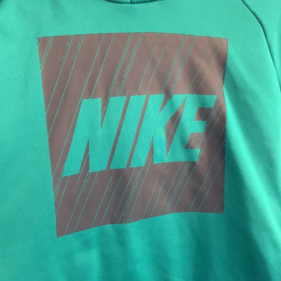 Vintage Nike Dri Fit Hoodie, size large, teal - Picture 3 of 4